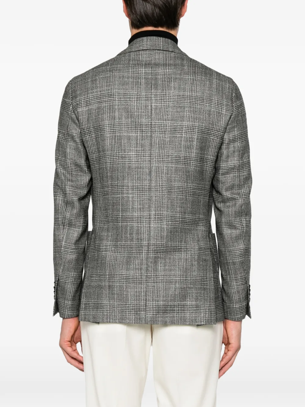Lardini Iconic Prince of Wales blazer met knopen Grijs
