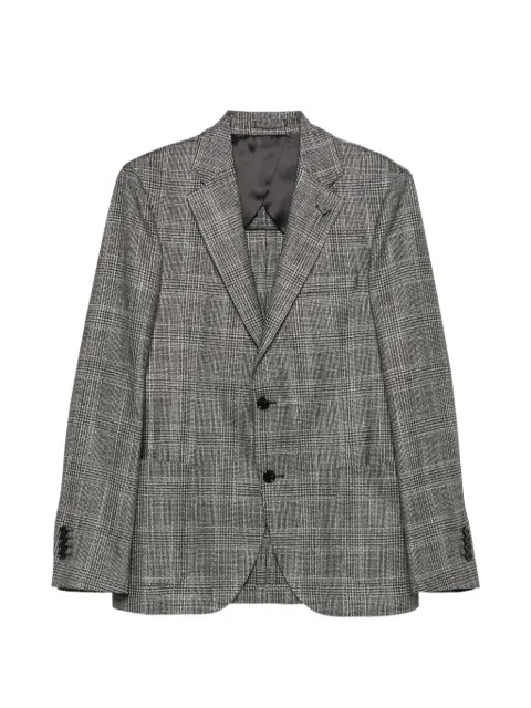 Lardini Iconic Prince of Wales buttoned blazer