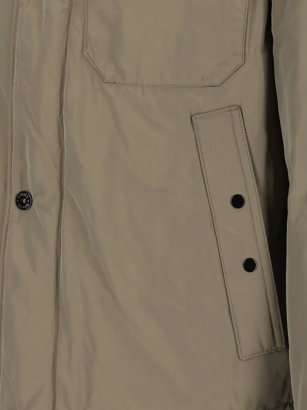 Stone Island Micro Reps gewatteerd jack Groen