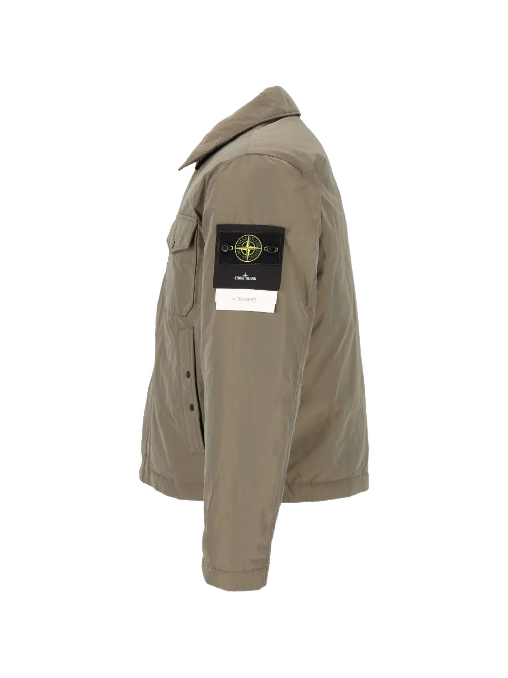 Stone Island Micro Reps gewatteerd jack Groen