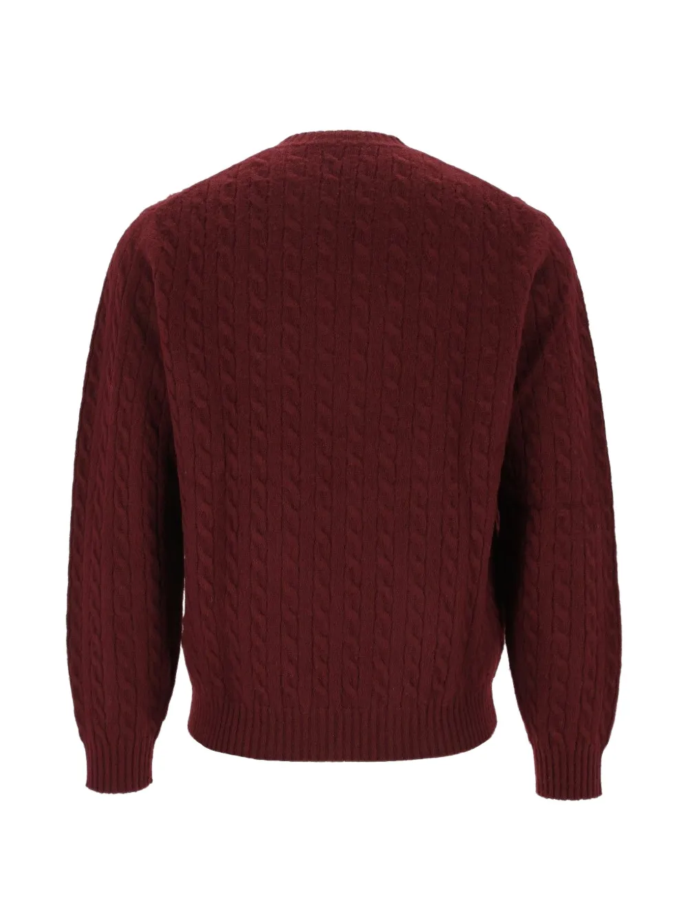 Eleventy Kabelgebreide trui Rood