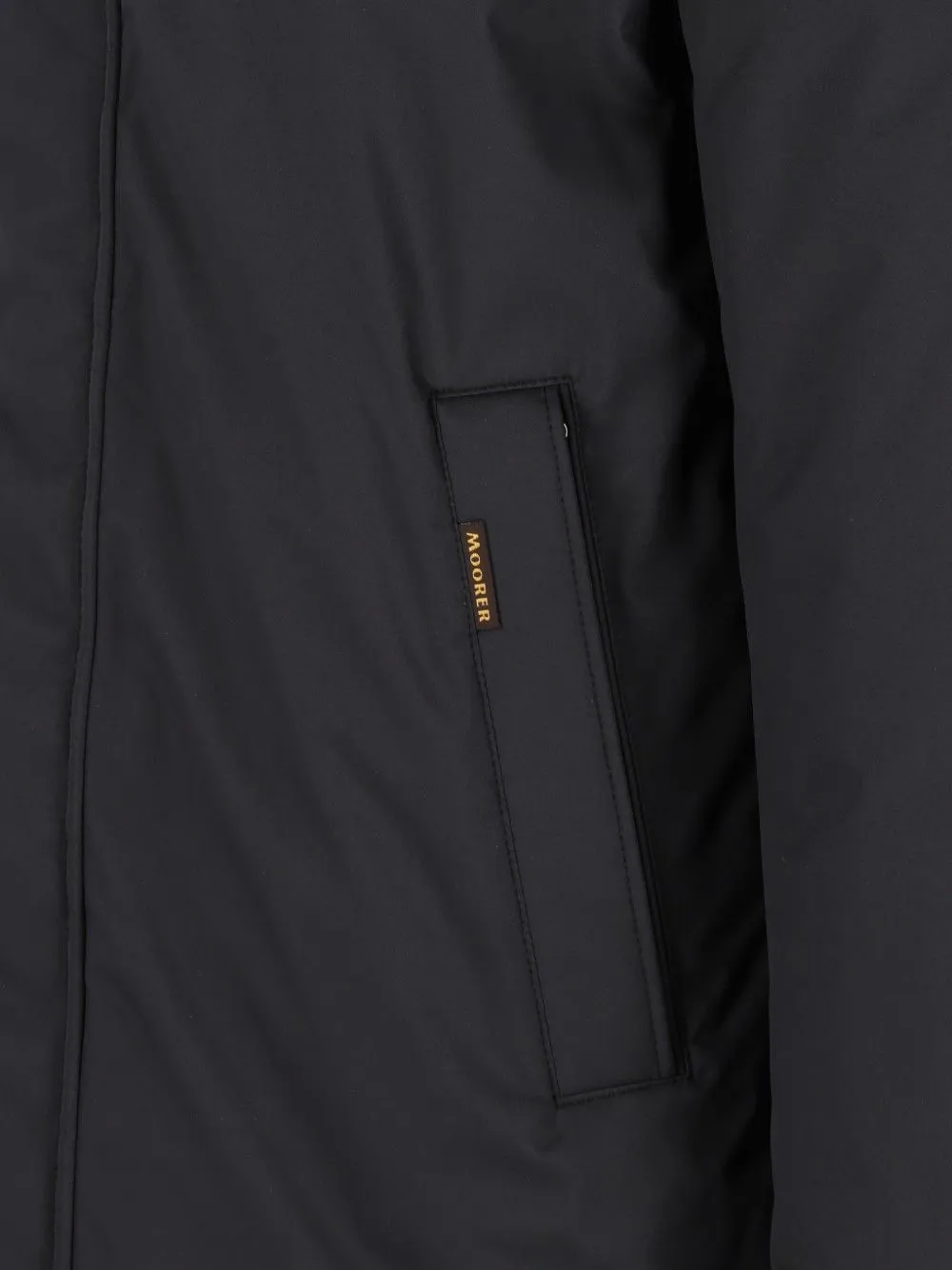 Moorer Petrini-ADS jas met capuchon Zwart