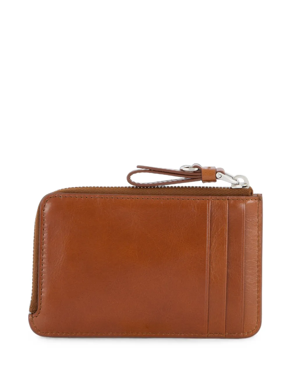 Miu Clutch met logo-reliëf Bruin