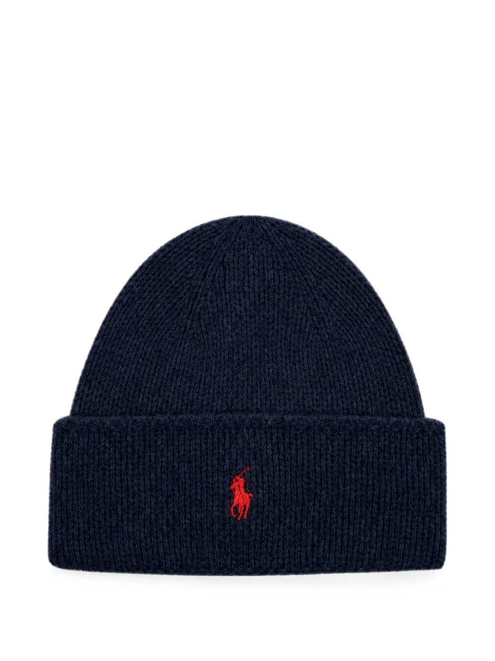 Polo Ralph Lauren Berretto a coste con ricamo Pony - Blu