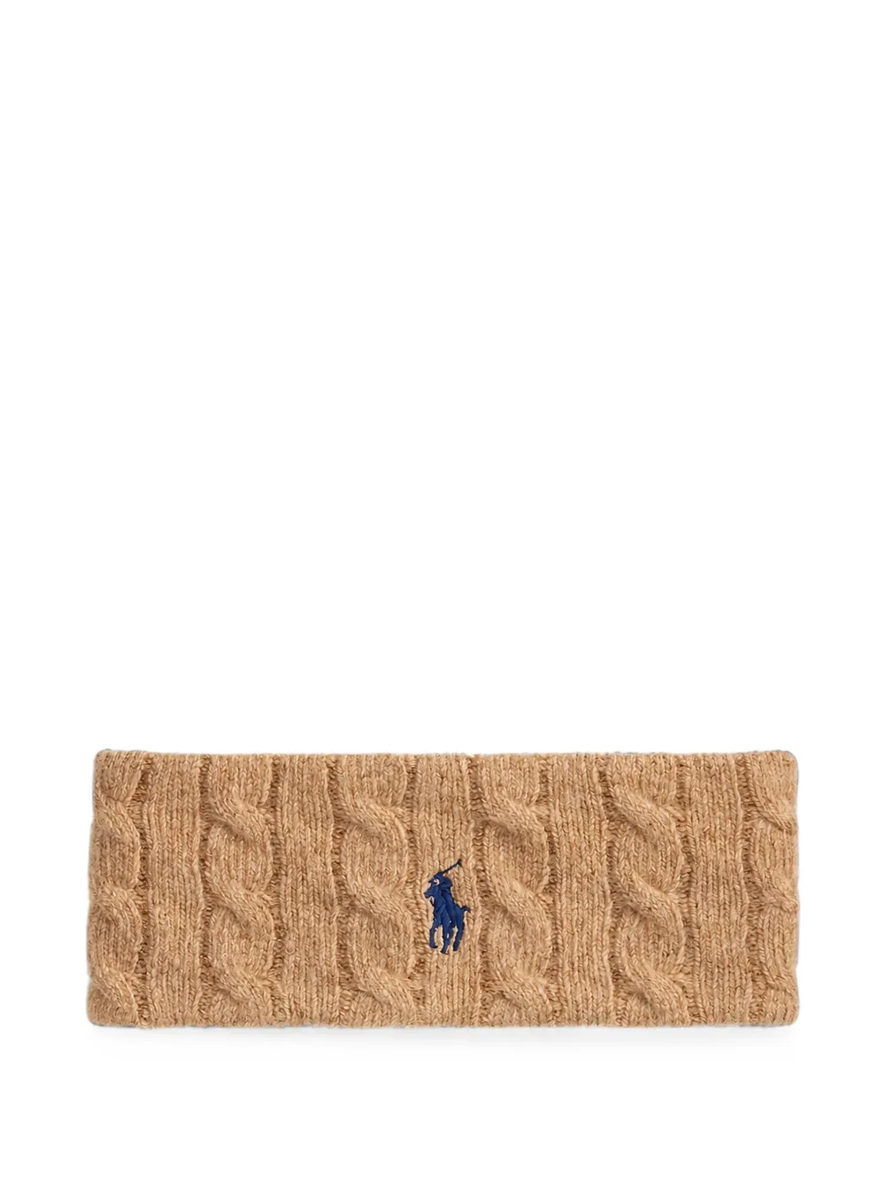 Polo Ralph Lauren Kabelgebreide haarband van wol-kasjmier Beige