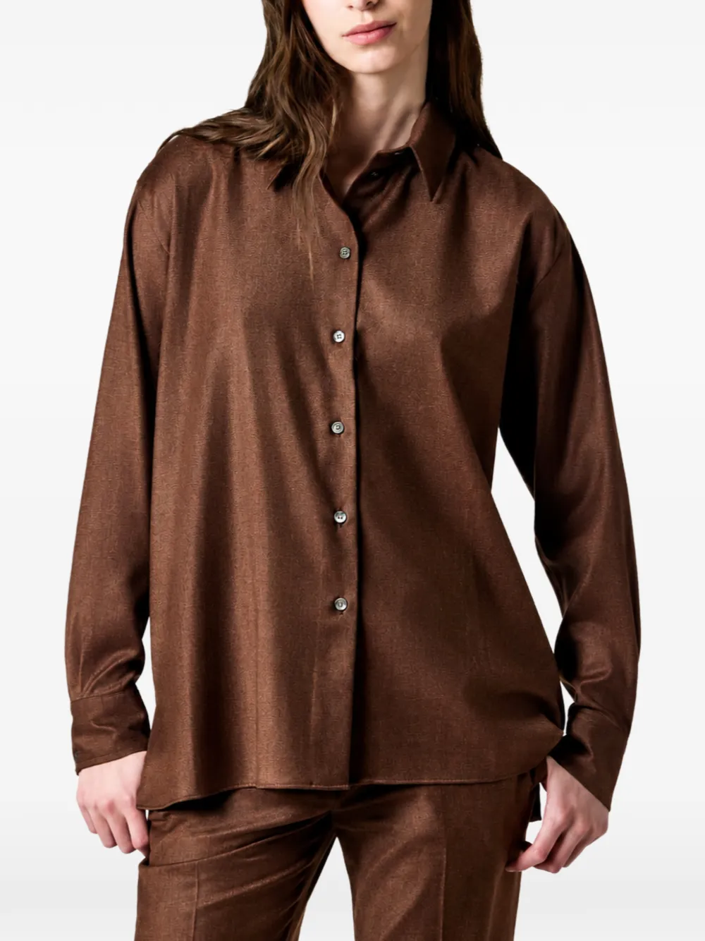Paul Smith button-up wool shirt Bruin