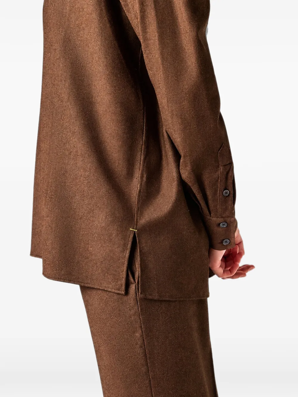 Paul Smith button-up wool shirt Bruin