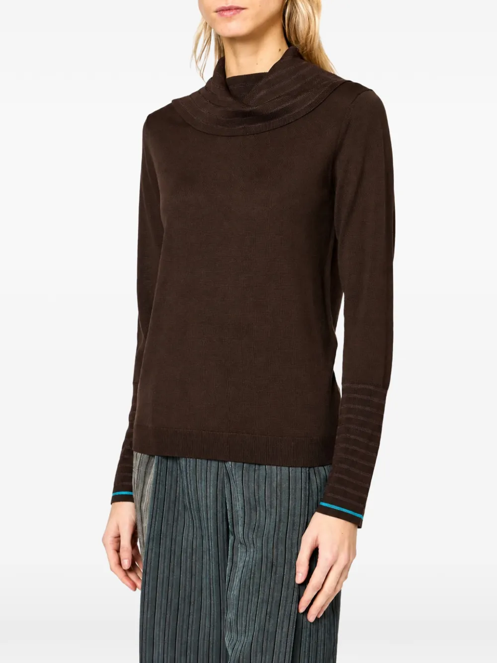 Paul Smith Coltrui van merinowol Bruin