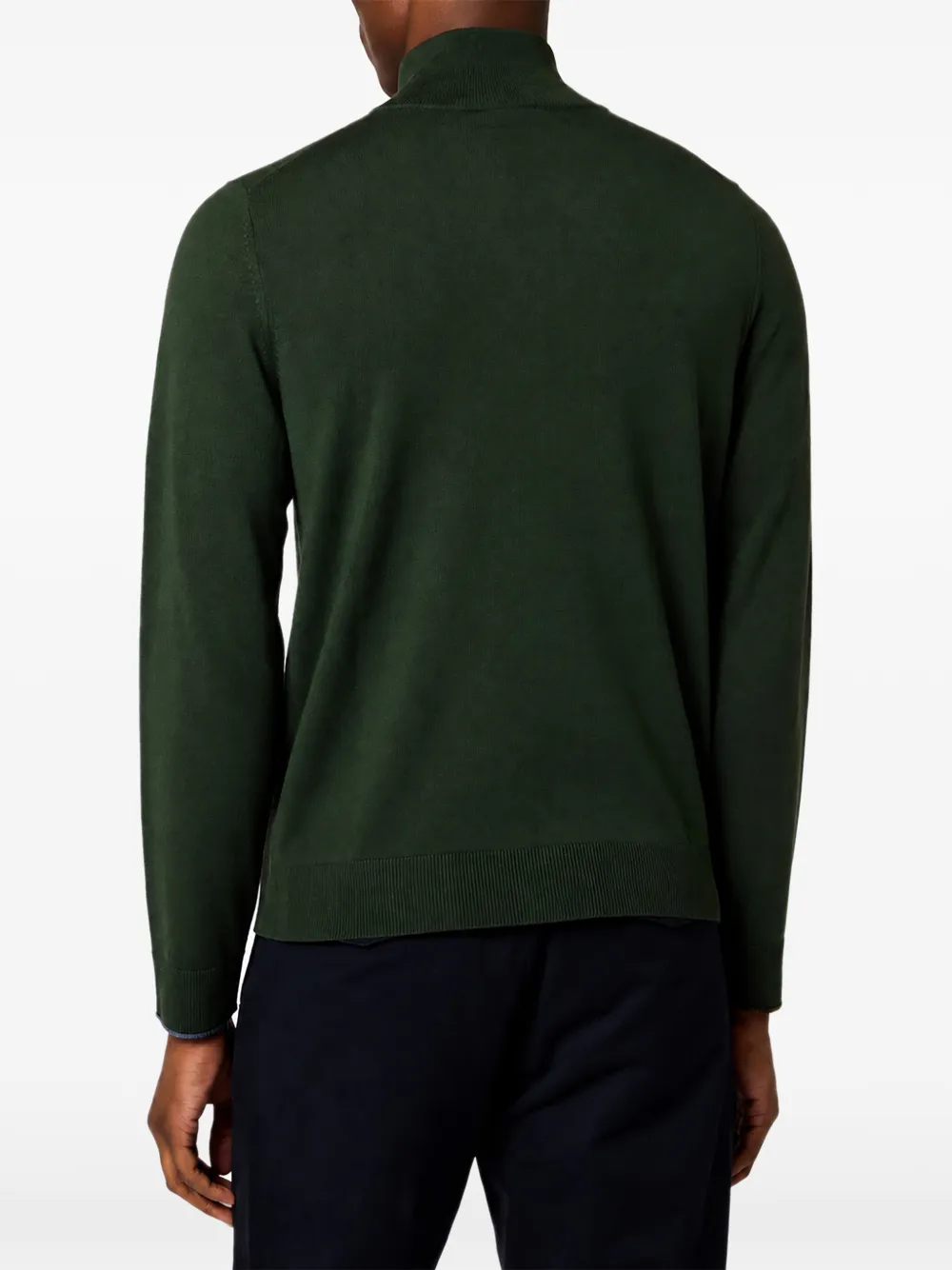 Paul Smith Vest van merinowol met rits Groen