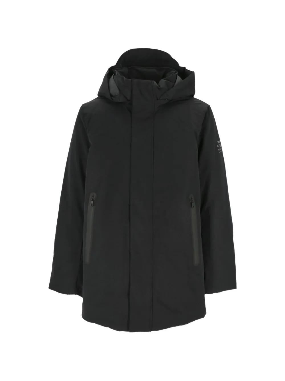 Ecoalf hooded zip-up jacket - Nero
