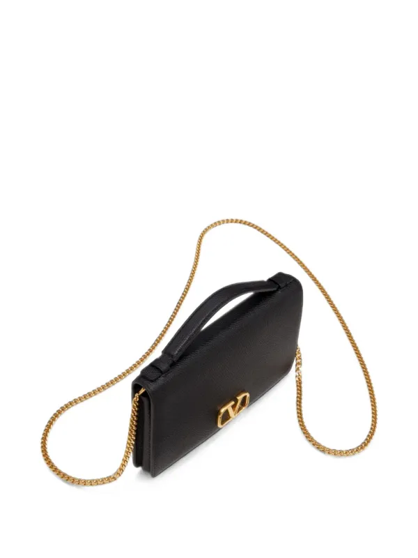 Valentino Garavani Vロゴ シグネチャー グレイニーカーフ チェーン