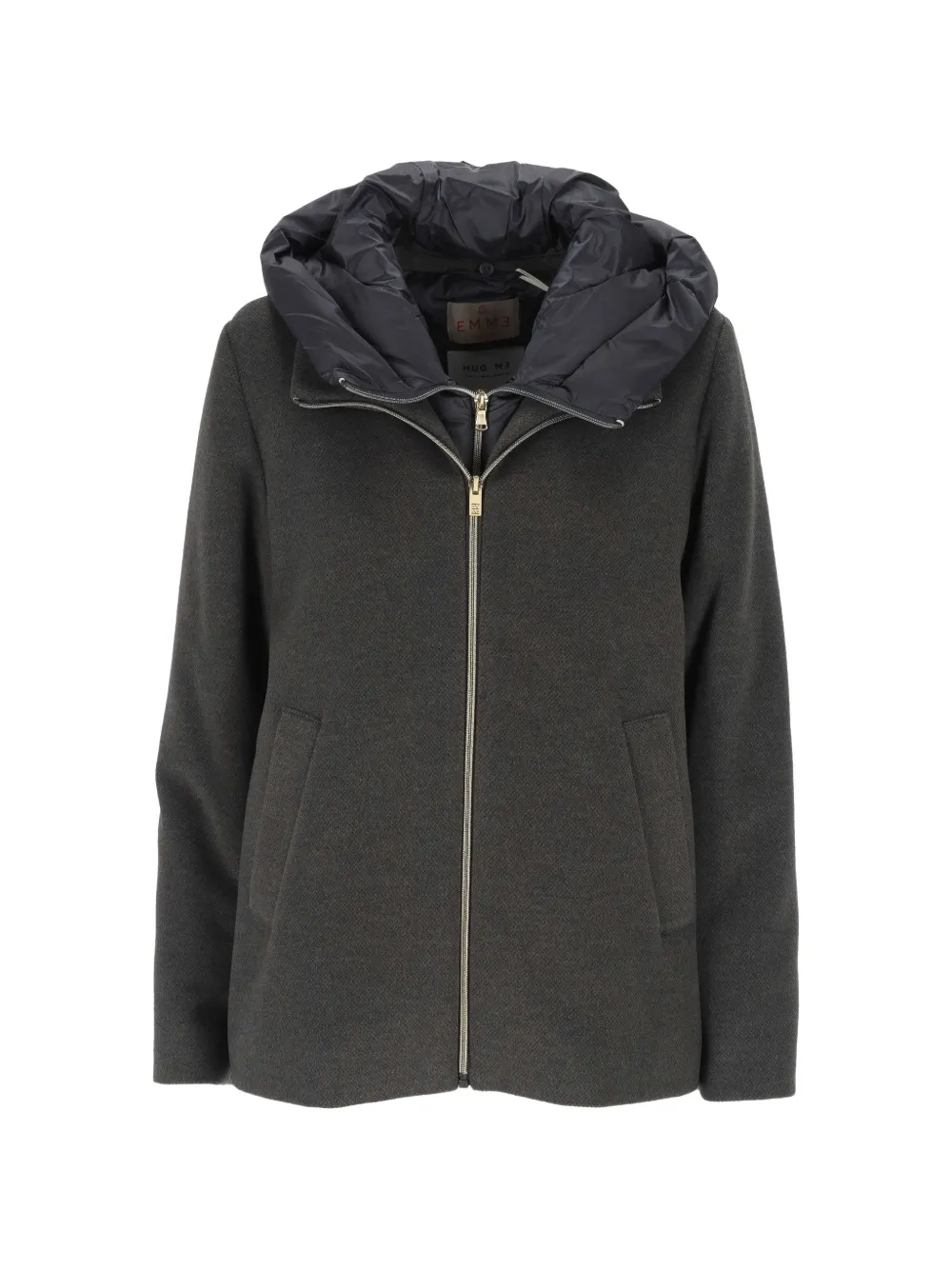 EMME hooded zip-up jacket