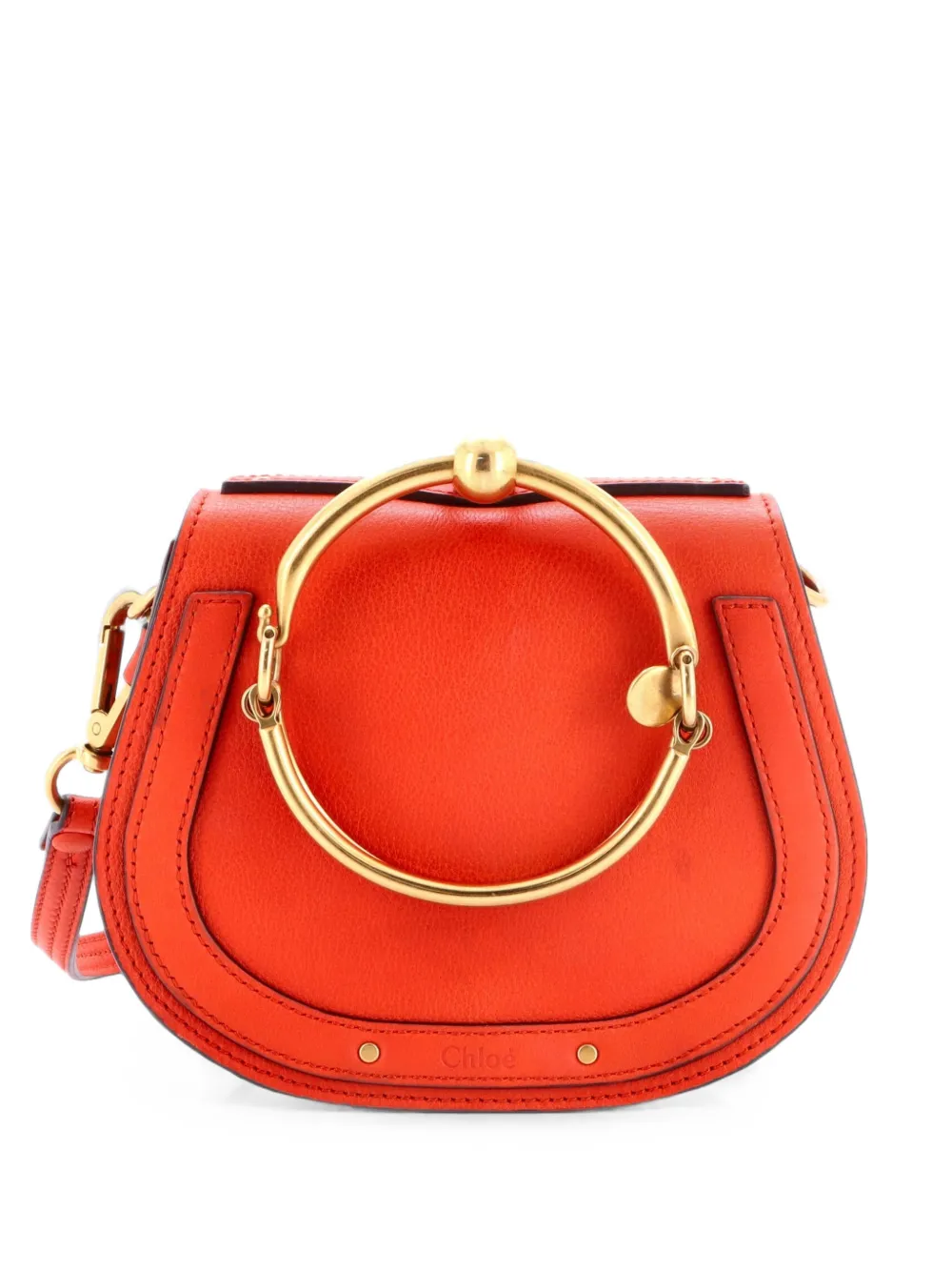 Chloé Pre-Owned Nile Leather Small crossbody bag - Orange