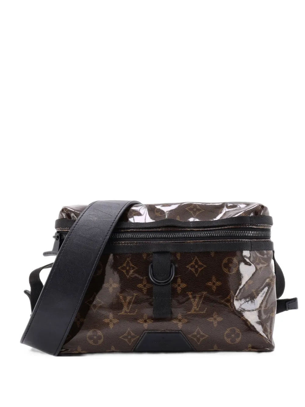Louis Vuitton Pre-Owned PM Messenger Bag Limited Edition Titanium Monogram Canvas-Umhängetasche - Braun