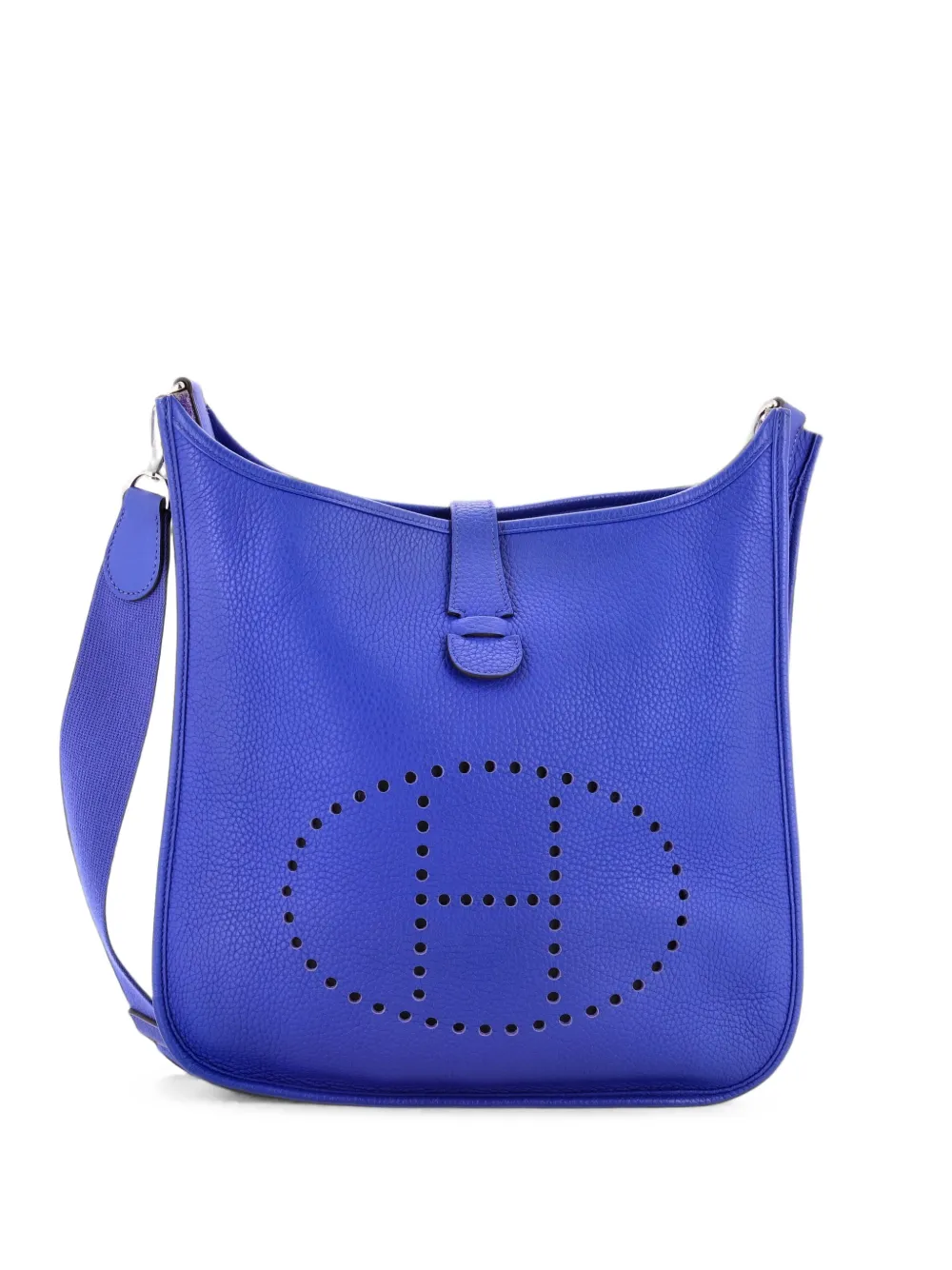 Hermès Pre-Owned Evelyne Bag Gen III Clemence GM crossbody bag - Blu