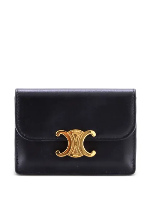 Celine Pre-Owned Triomphe Case Leather card holder