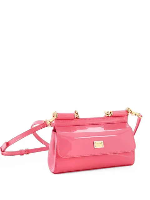 Dolce & Gabbana Pre-Owned bolso satchel East West Miss Sicily Bag Patent Small