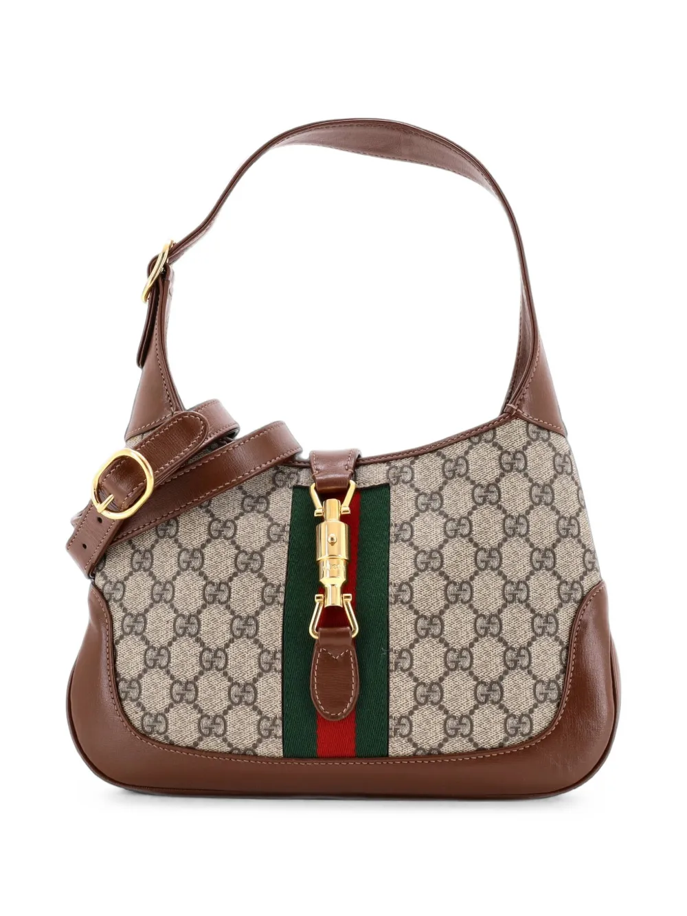 Gucci Pre-Owned Jackie 1961 GG Coated Canvas Small hobo bag - Marrone