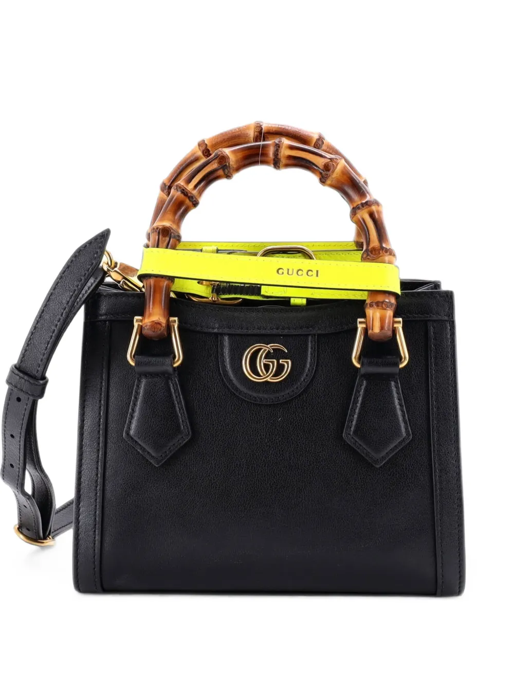 Gucci Pre-Owned Mini Diana NM Bamboo Handle Tote Bag - Schwarz