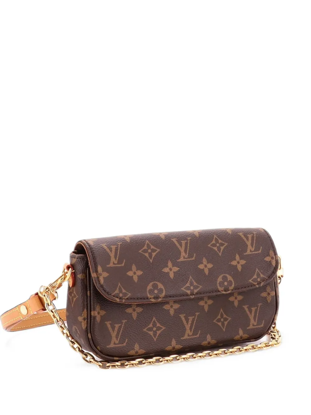 Louis Vuitton Pre-Owned Ivy Wallet on Chain Monogram Canvas shoulder bag - Braun