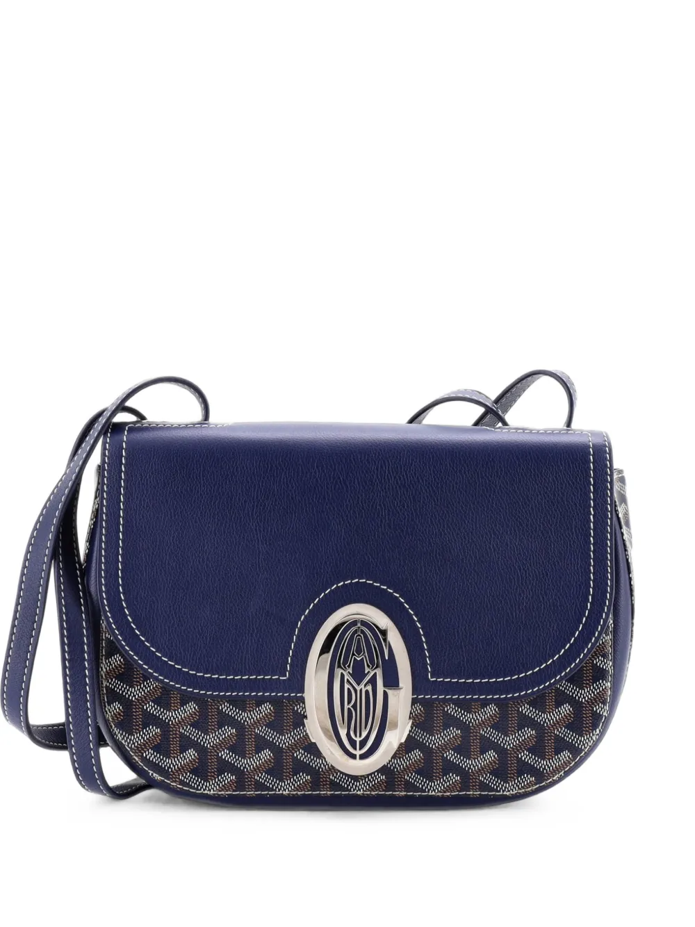 Goyard Pre-Owned 233 Bag Coated Canvas and Leather shoulder bag - Blau