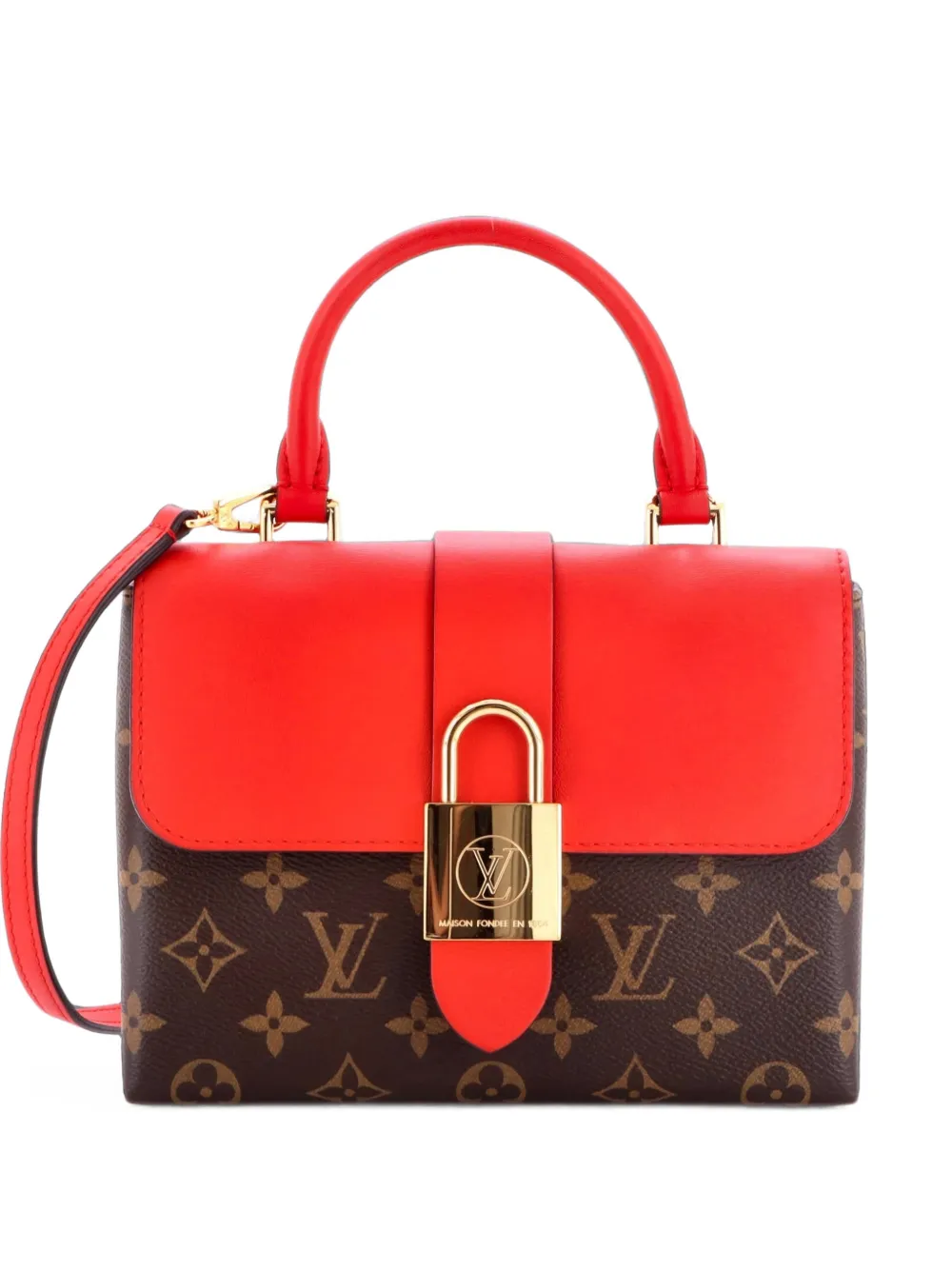 Louis Vuitton Pre-Owned Locky Handbag Monogram Canvas with Leather BB satchel - Braun
