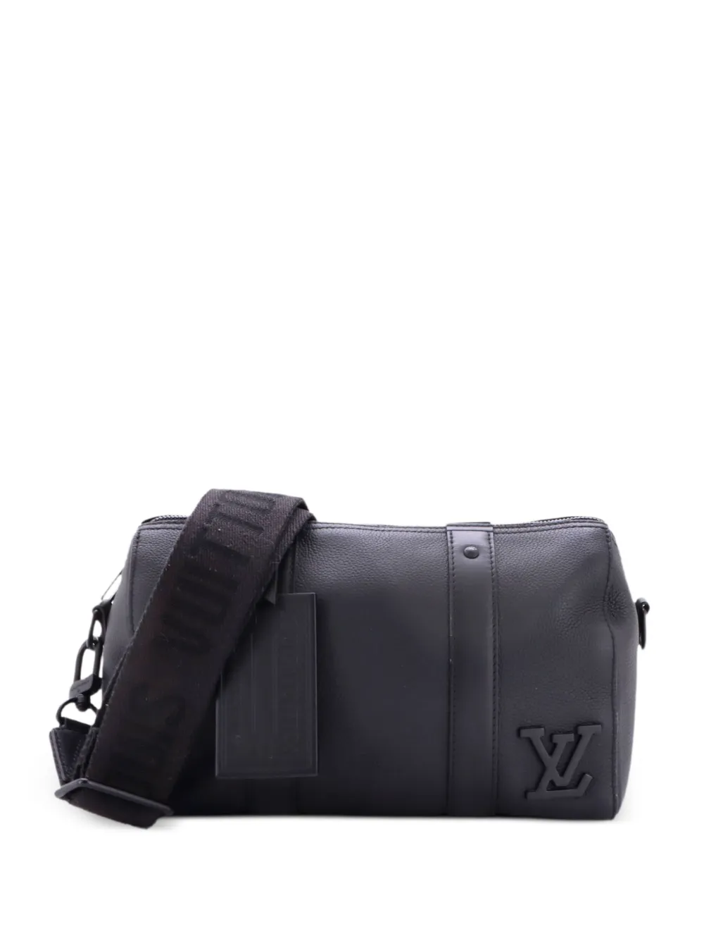 Louis Vuitton Pre-Owned City Keepall Bag Limited Edition Aerogram Leather crossbody bag - Black
