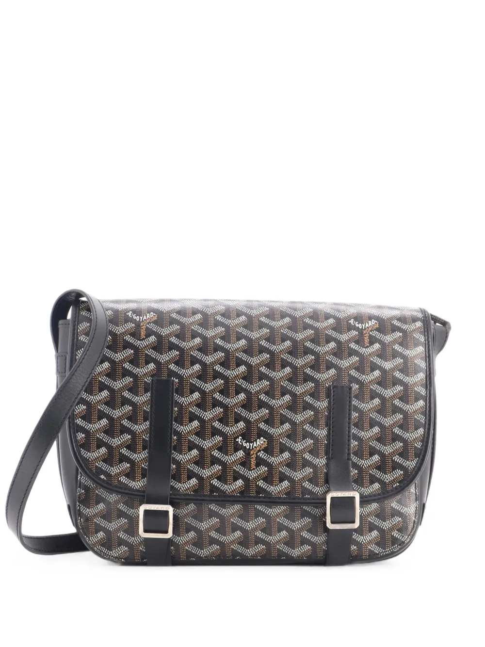 Goyard Pre-Owned Belvedere Messenger Bag Coated Canvas MM crossbody bag - Nero