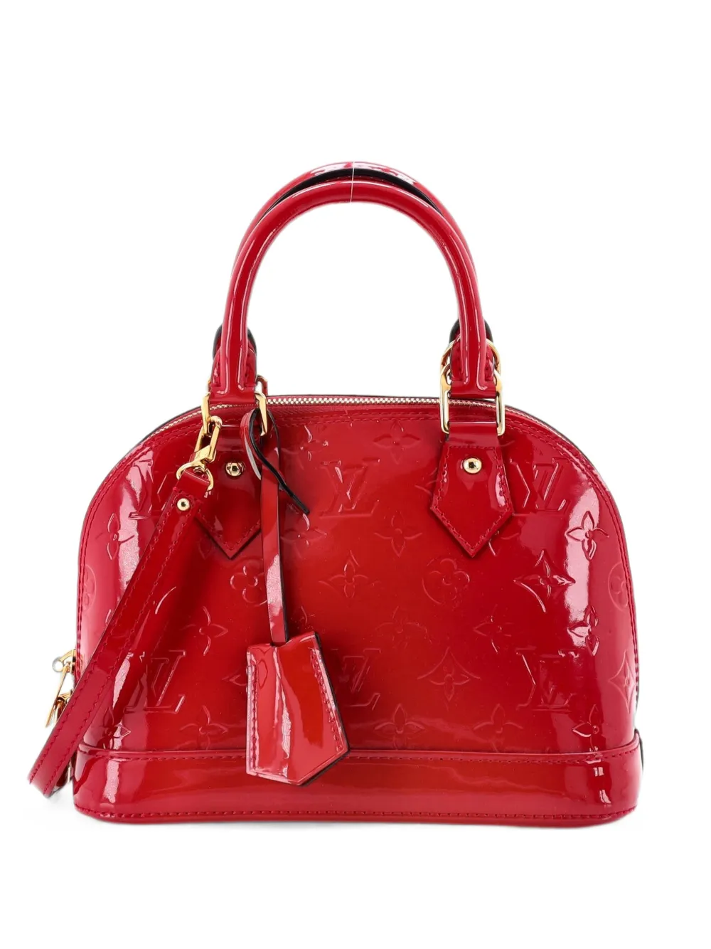 Louis Vuitton Pre-Owned Alma Handbag Monogram Vernis BB shoulder bag - Rot
