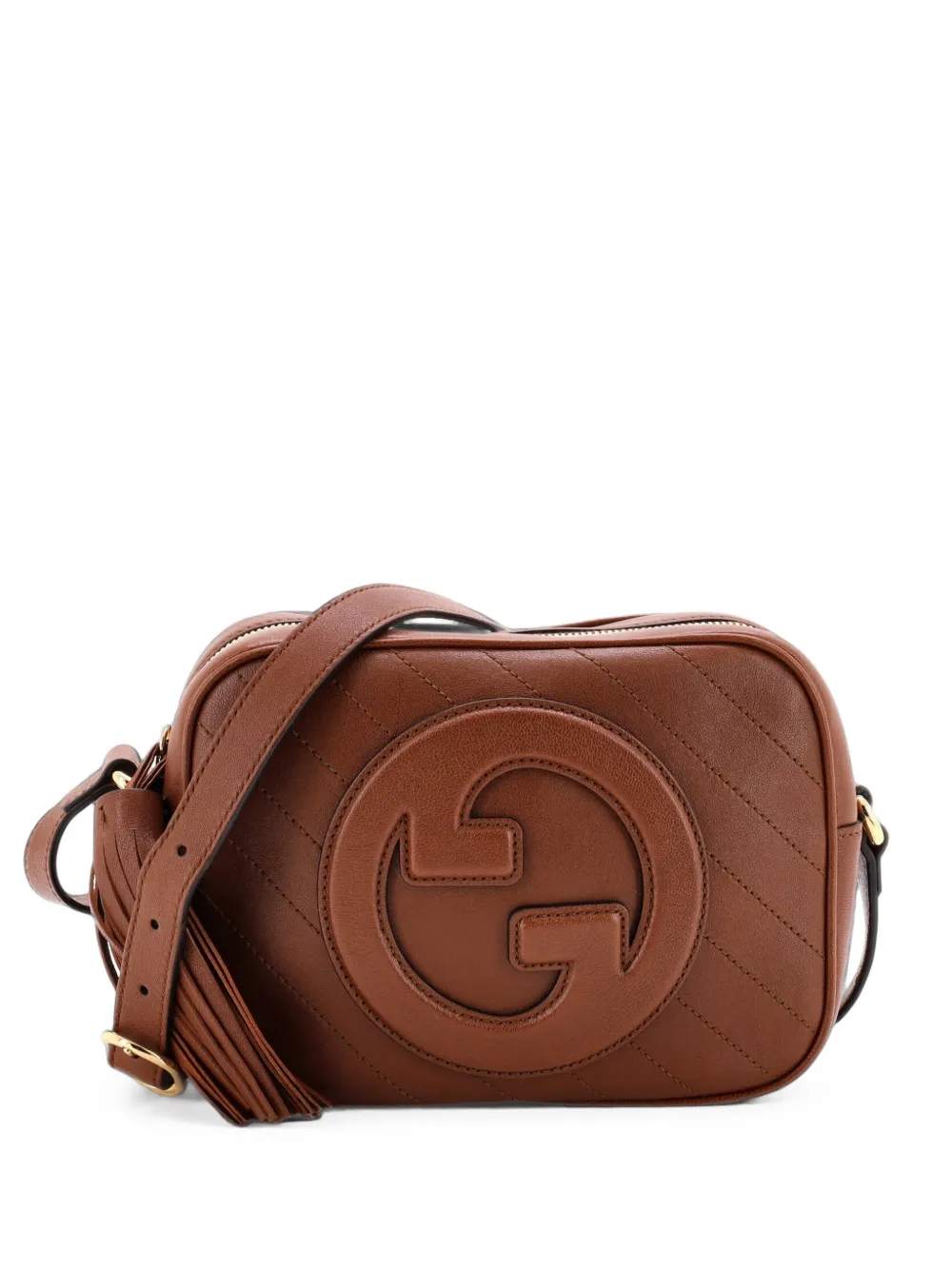 Gucci Pre-Owned Blondie NM Camera Shoulder Bag Diagonal Quilted Leather Small crossbody bag - Marrone