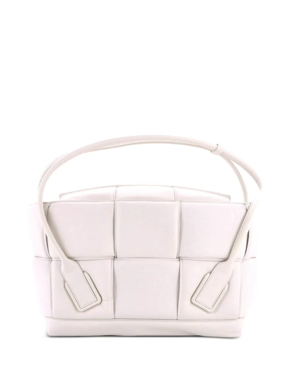 Bottega Veneta Pre-Owned Großer Arco Maxi Intrecciato Tote Bag - Weiß