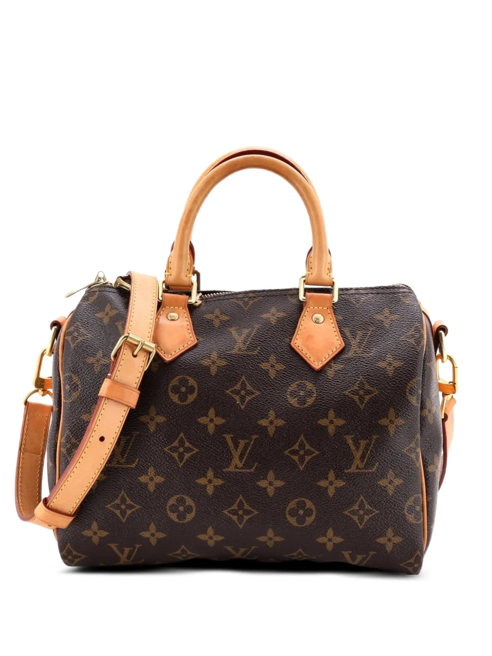 Louis Vuitton Pre-Owned Borsa a tracolla Speedy Bandouliere 25 in tela con monogramma - Marrone