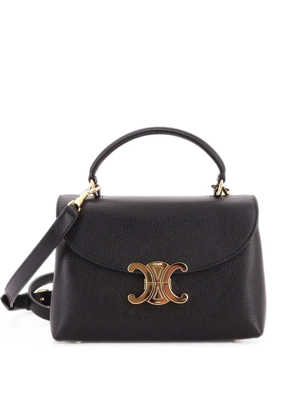 Celine Pre-Owned Nino Top Handle Bag Leather Teen satchel - Nero