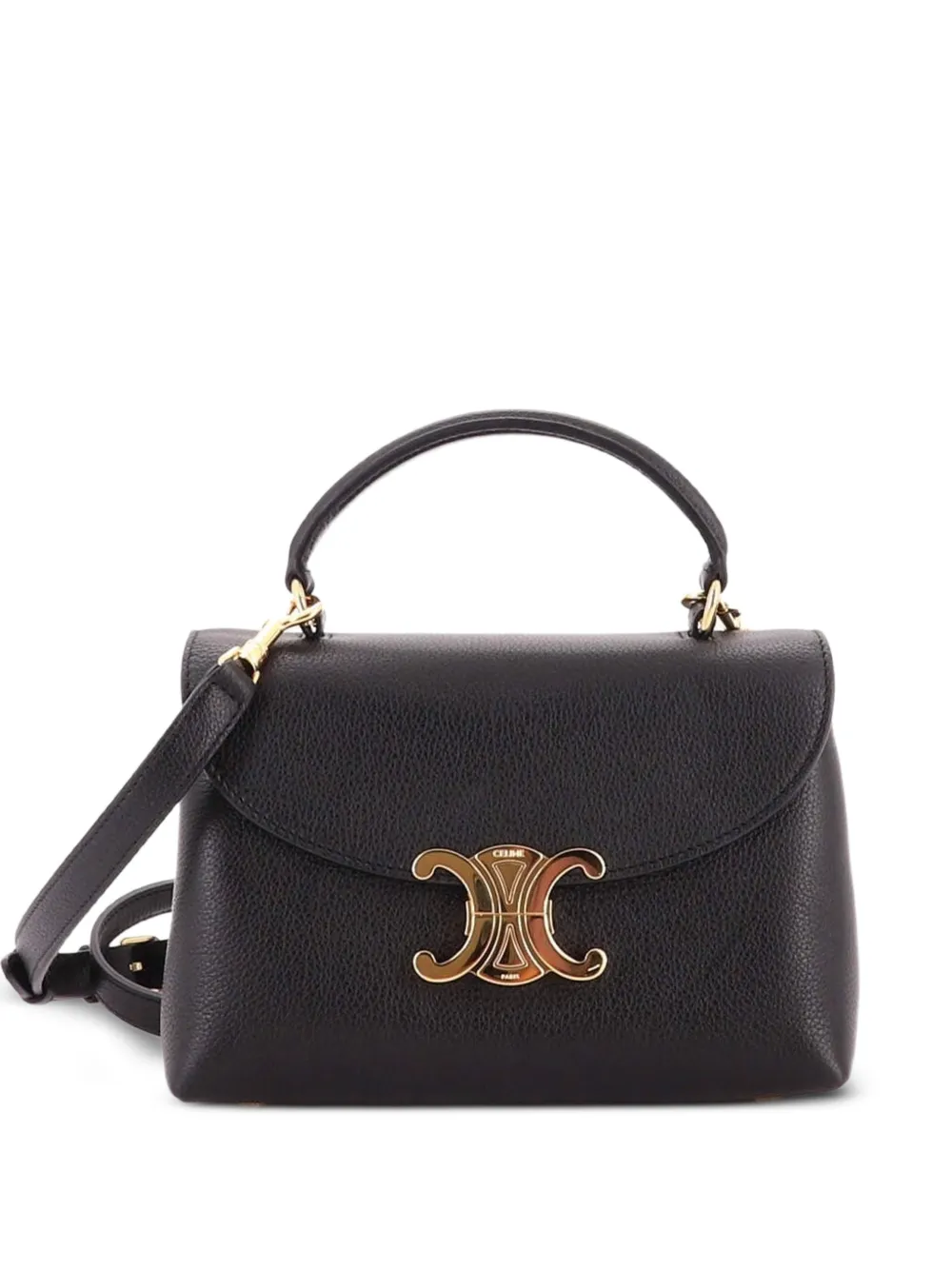 Celine Pre-Owned Nino Top Handle Bag Leather Teen satchel - Nero