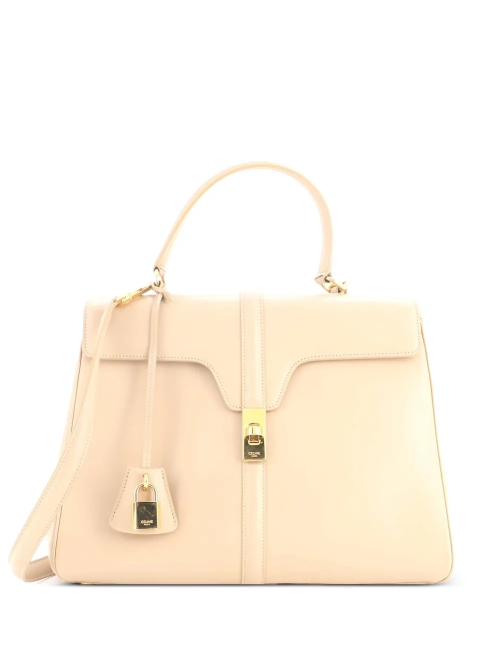 Celine Pre-Owned 16 Top Handle Bag Smooth Calfskin Medium satchel - Toni neutri