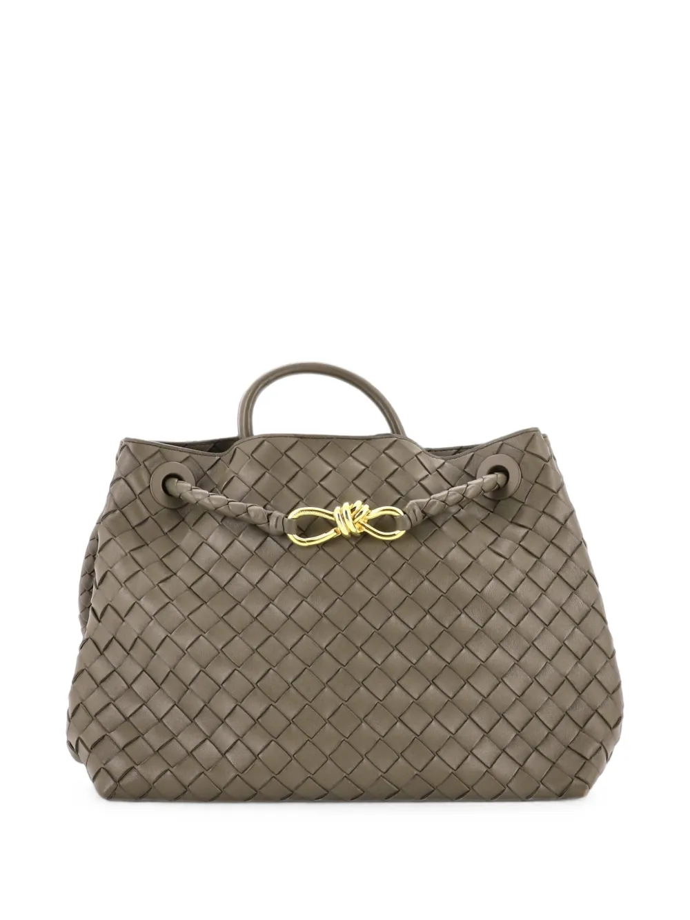 Bottega Veneta Pre-Owned Borsa a tracolla Andiamo media in nappa con design Intrecciato e manico - Verde