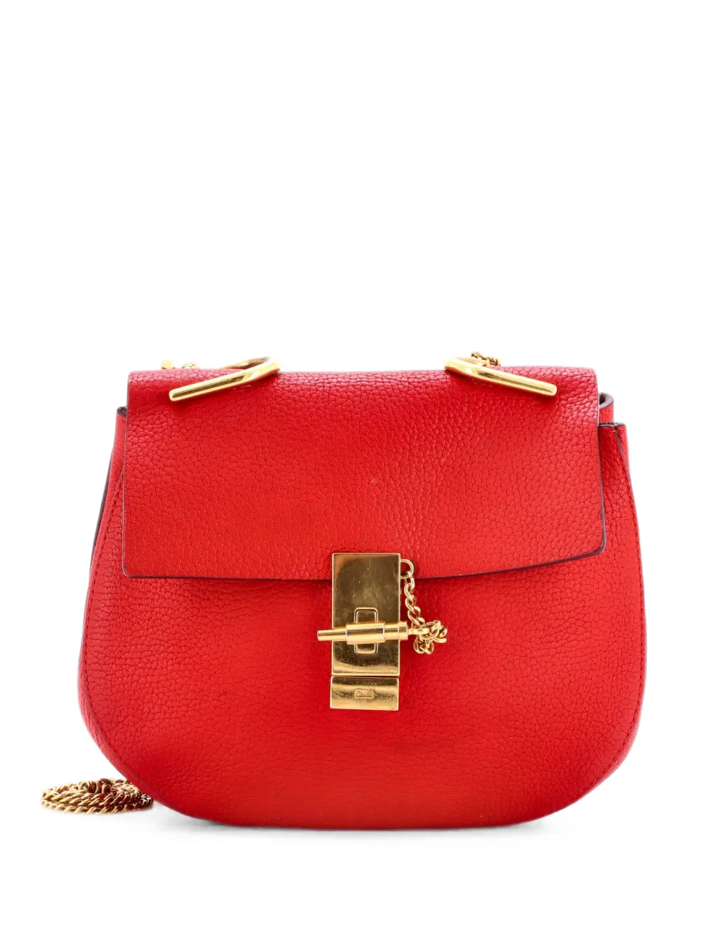 Chloé Pre-Owned Drew Leather Small crossbody bag - Rosso