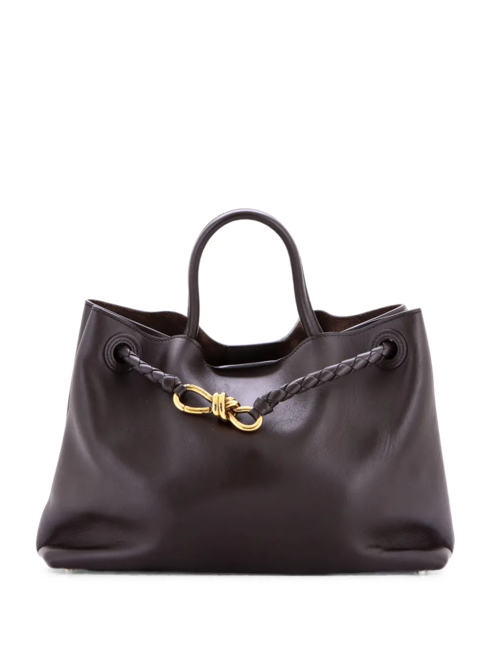 Bottega Veneta Pre-Owned Borsa a tracolla Andiamo media in pelle con manico - Marrone