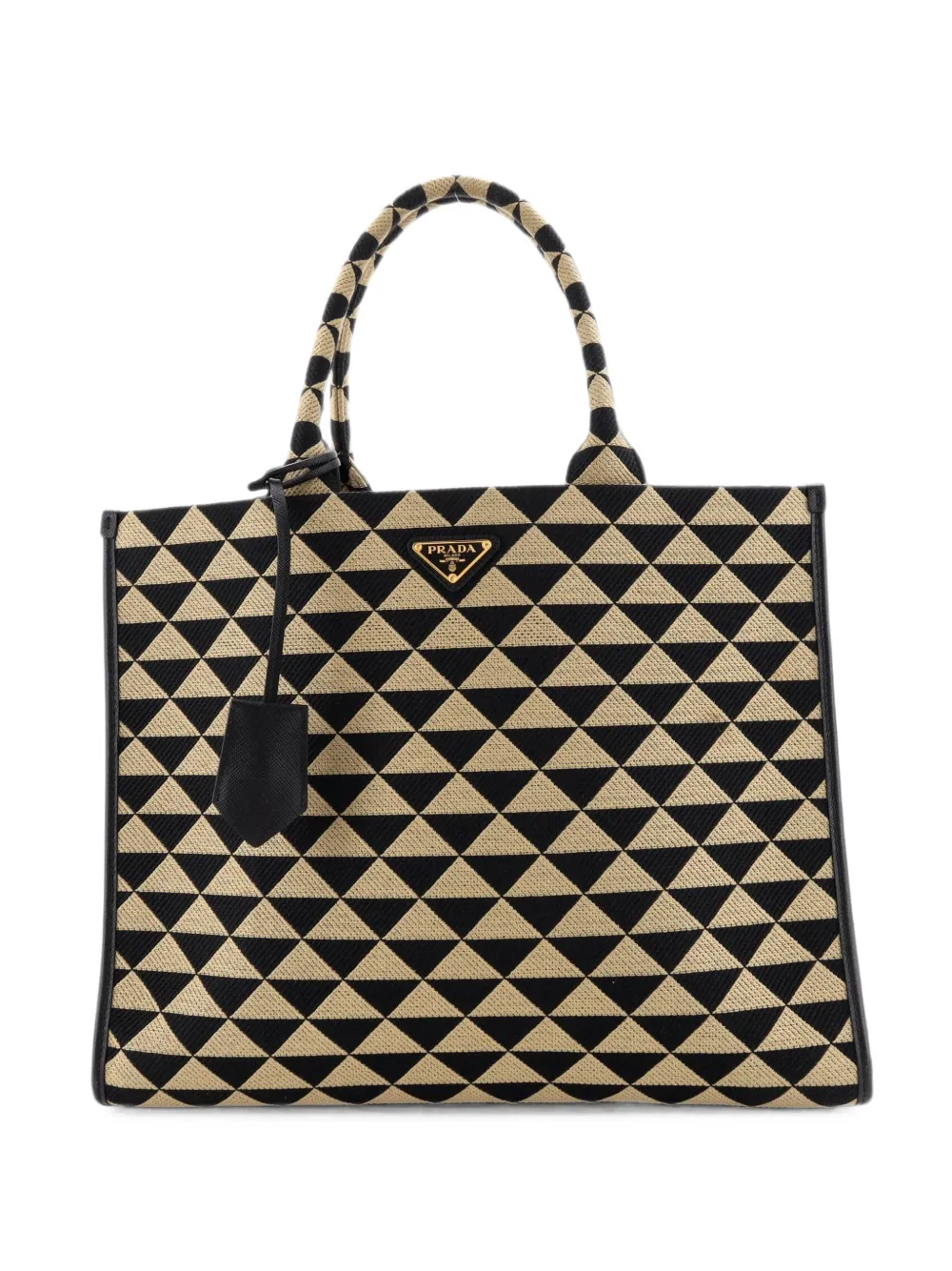 Prada Pre-Owned Borsa tote Symbole Shopper grande in jacquard - Toni neutri