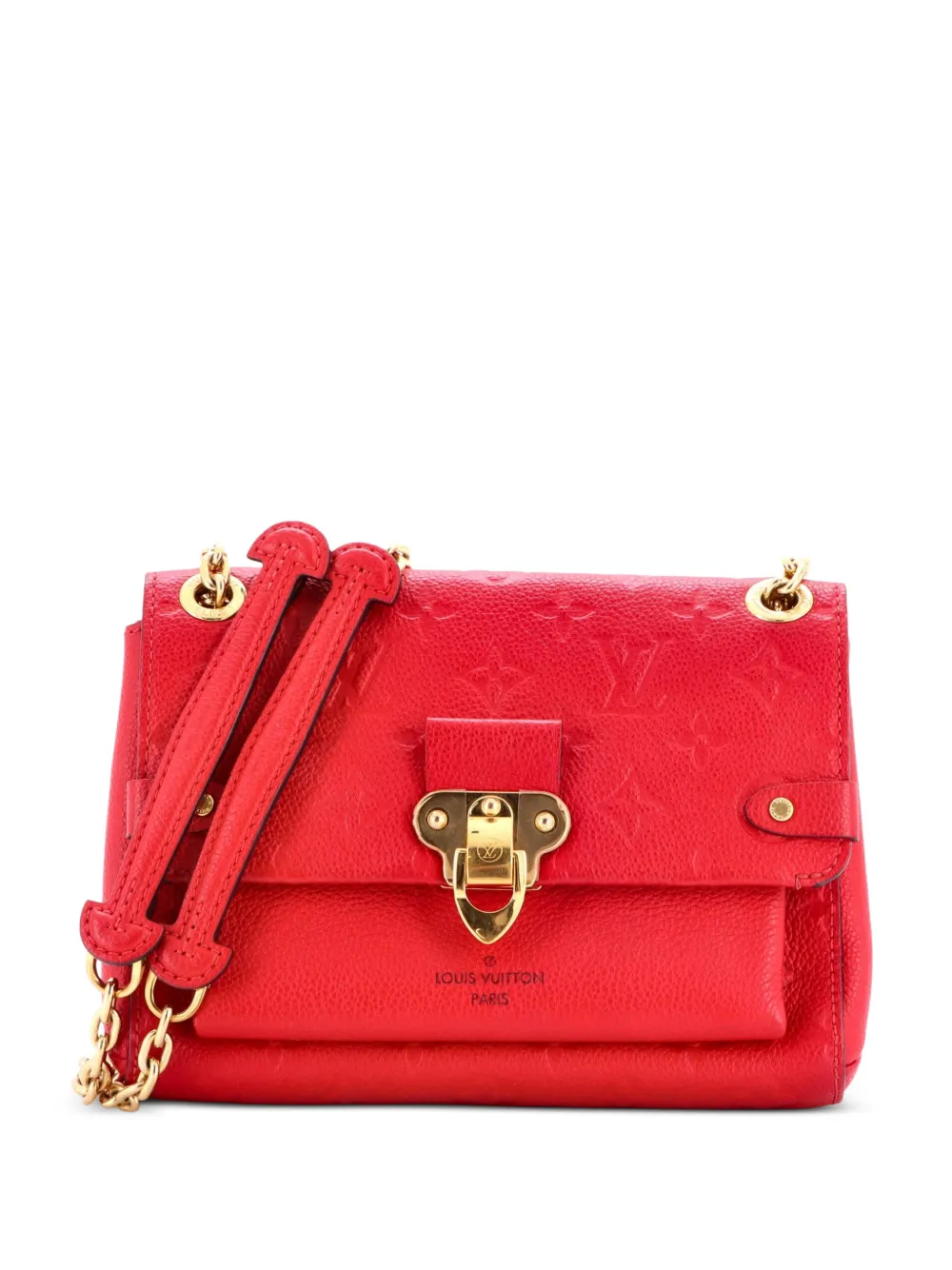 Louis Vuitton Pre-Owned Borsa a mano Vavin BB in pelle Empreinte con monogramma e tracolla - Rosso