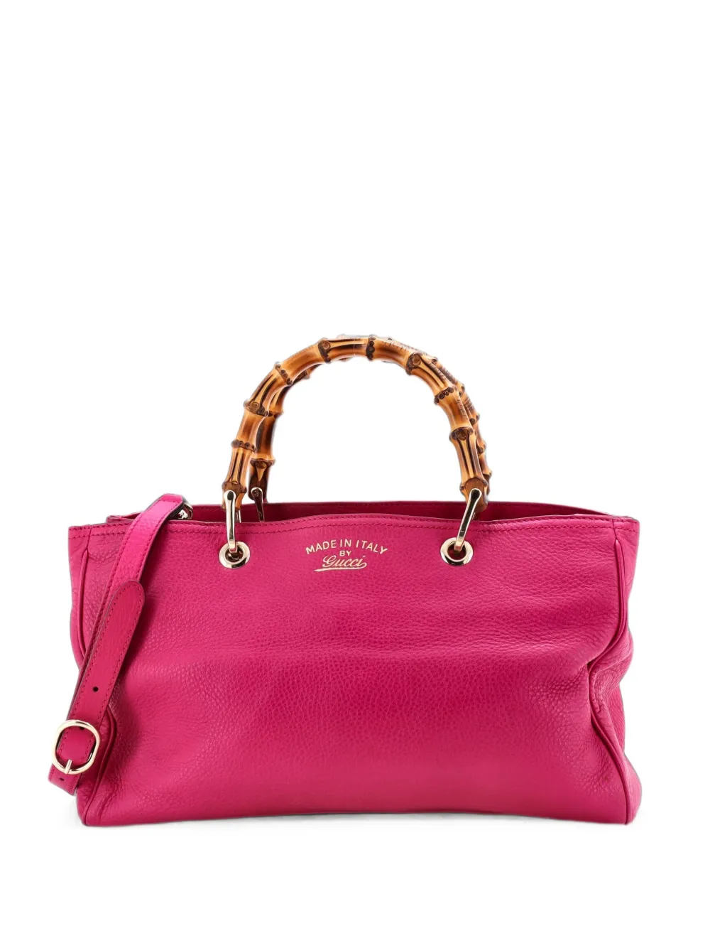 Gucci Pre-Owned Bamboo Shopper Leather Medium tote bag - Rosa