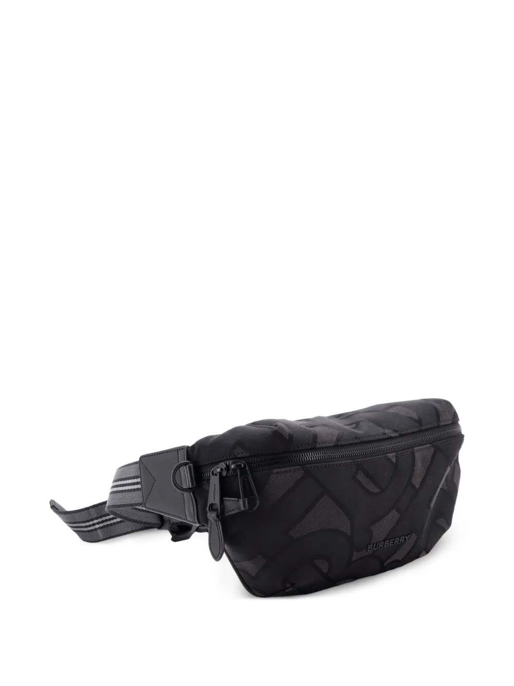 Burberry Pre-Owned sac banane Sonny TB en toile monogrammée - Noir Burberry Pre-Owned sac banane Sonny TB en toile monogrammée - Noir