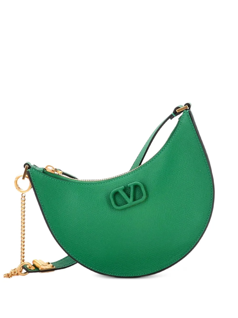 Valentino Garavani Pre-Owned VLogo Leather Mini hobo bag - Verde