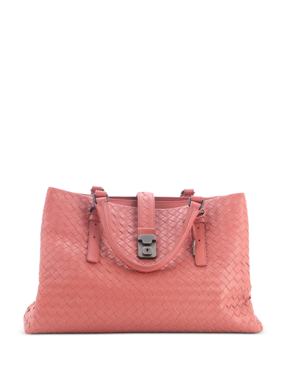 Bottega Veneta Pre-Owned Roma Bag Intrecciato Nappa Medium tote bag - Rosa