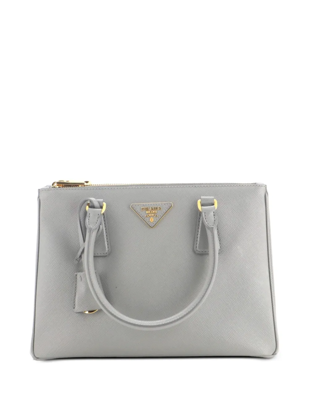 Prada Pre-Owned Mittelgroße Galleria Tote Bag aus Saffiano-Leder - Grau