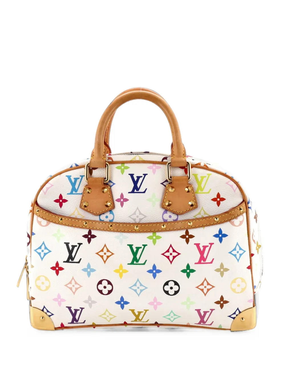 Louis Vuitton Pre-Owned Trouville Handbag Monogram Multicolor satchel - Bianco