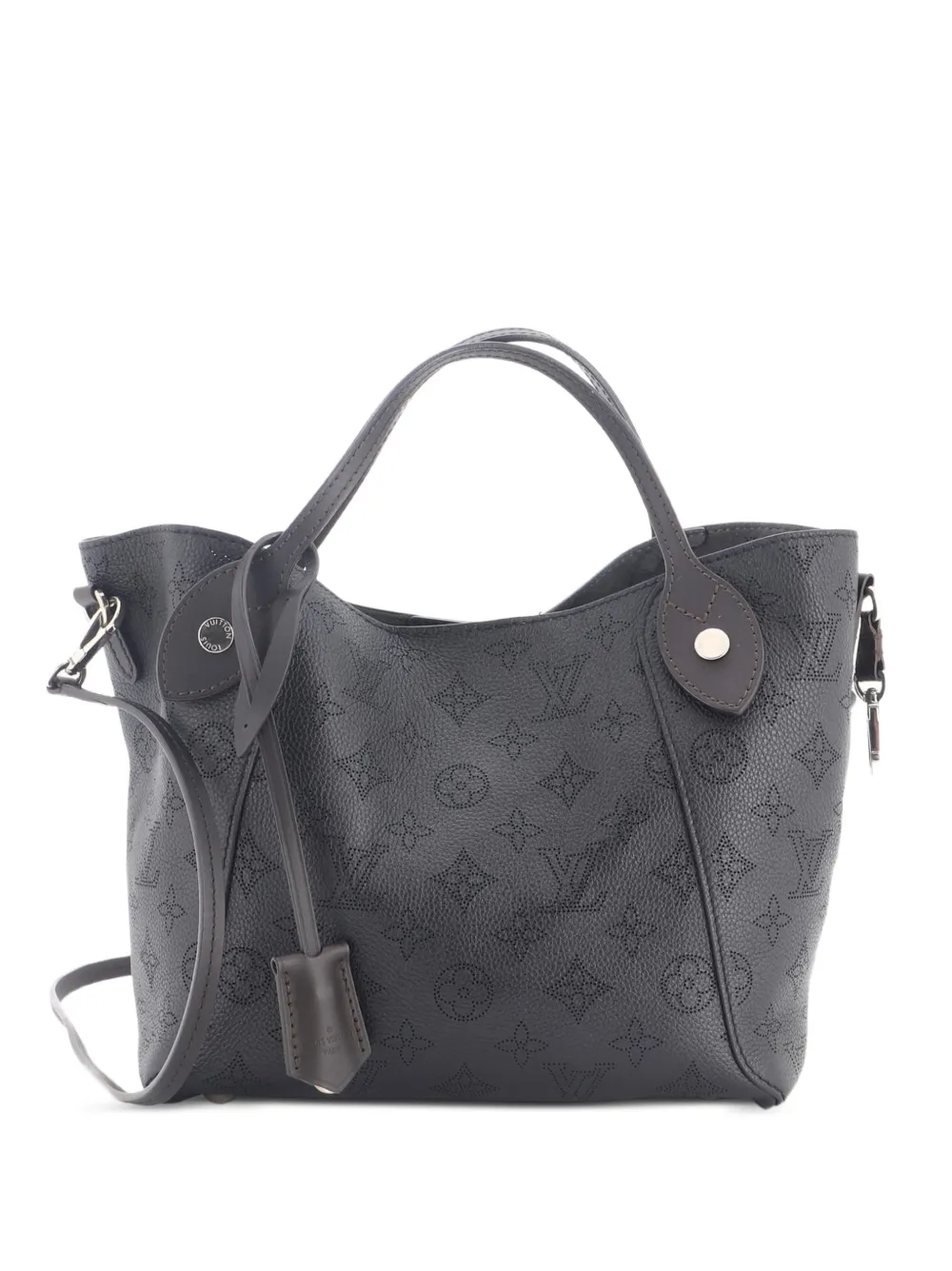 Louis Vuitton Pre-Owned Hina Handbag Mahina Leather PM shoulder bag - Black