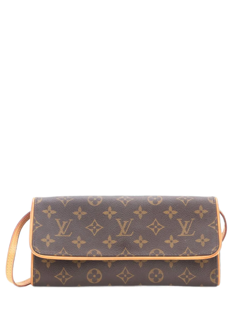 Louis Vuitton Pre-Owned Twin Handbag Monogram Canvas GM crossbody bag - Braun