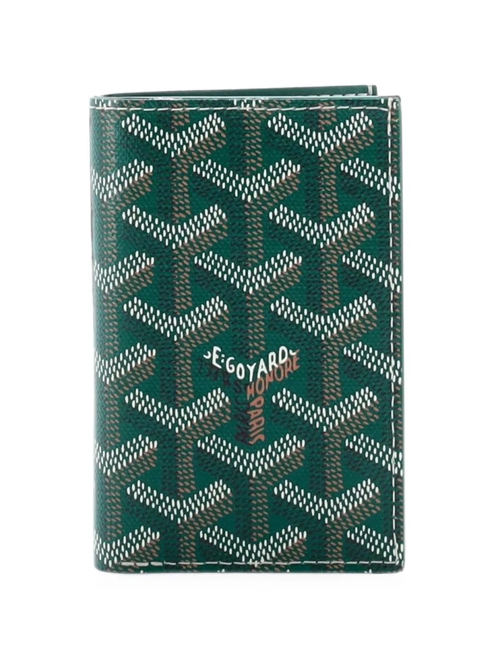 Goyard Pre-Owned Saint Pierre Case Coated Canvas card holder - Grün