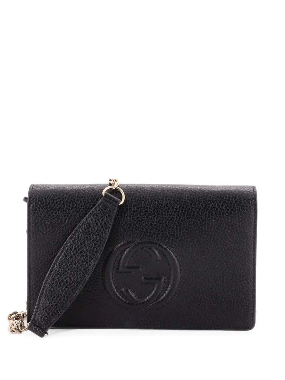 Gucci Pre-Owned Soho Wallet on Chain Leather crossbody bag - Nero